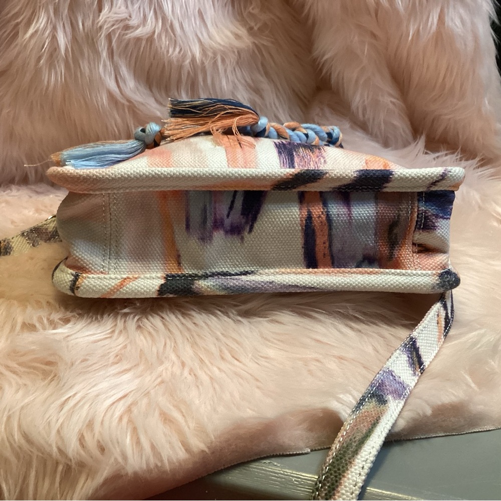 Vince Camuto Mini Bag Cream and Pink with Modern Artistic Flair - Picture 3 of 11